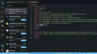 How to make html strcture include front-end libraries #shorts