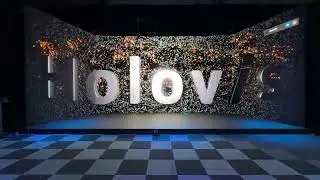 Experiment 388: Audio-reactive logo test on LED stage