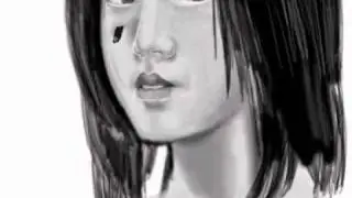 Boomer Sharon Battlestar Galactica Grace Park speed drawing photoshop parte 1