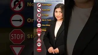 Road Signs 🚦 & Their Meanings | Learn Traffic related Terms | Kanchan English Connection #shorts