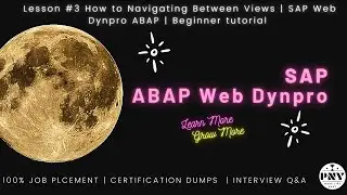 Lesson #3 How to Navigating Between Views | SAP Web Dynpro ABAP | Beginner tutorial