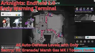 Early Warning Terminal All Auto-Defense Levels with Only Sentry/Grenade/Gas Towers Guide【Endfield】