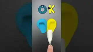 O + K = REX???#ok #rex #toystory #alphabetlore #colormixing #satisfying