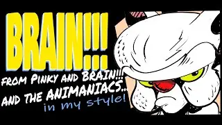 HOW TO DRAW... BRAIN... from Pinky and BRAIN