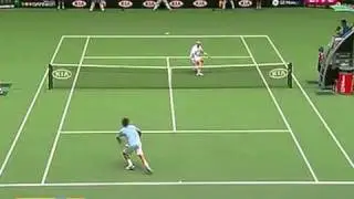 Roger Federer vs Jonas Bjorkman -- Australian Open 2007 R64 Highlights
