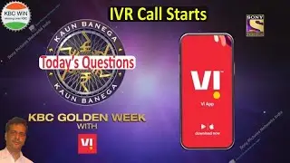 KBC Golden Week with Vi IVR Call Starts l IVR Questions And Answes #kbcwin #kbc #KBCGoldenWeekWithVi