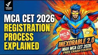 MAH MCA CET 2026 Registration Process Step by Step Explained 🚀 Complete Details of Registration 🔥