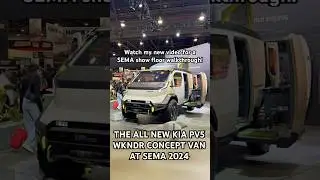 KIA PV5 WKNDR CONCEPT VAN AT SEMA 2024 #sema2024 #sema #semashow #conceptcar #kia #overland #outdoor
