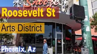 Roosevelt Row (walkable art district), Phoenix, Az + Breakfast at Snooze 😋