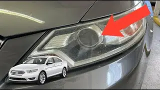 Как заменить лампу в фаре водителя на Ford Taurus Halogen 2010-2019 годов выпуска