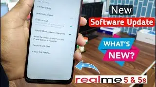 New Software Update Received (New Features) in Realme 5 & 5s , Flash on call, December Update Realme