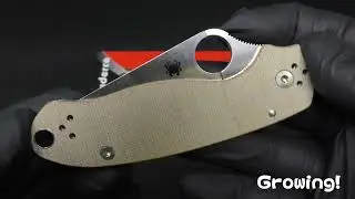 Spyderco【スパイダルコ】■ パラ3 【CPM-Cru-Wear】【コンプレッションロック】【ブラウン マイカルタ】PARA3 C223MPCW 折りたたみ