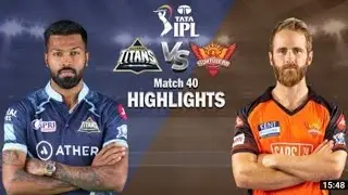 sunrisers Hyderabad vs Gujarat Titans//40th match//TATA IPL 2022.