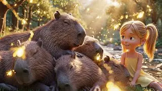 Five Little Capybaras Splash Splash Splash | Nursery Rhymes for Kids & Baby Songs