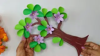 3 Paper Tree Wall Hanging || Paper Craft || DIY Wall Hanging || Room Decor Craft