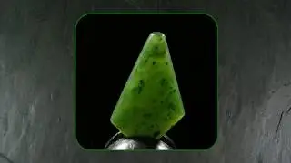 Cassiar Mountain Green Nephrite Jade Cabochon