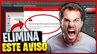 ✅C&oacute;mo SOLUCIONAR el ERROR This Unlicensed Adobe App Has Been Disabled en PhotoShop 2026
