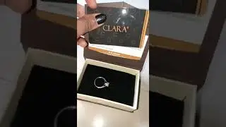 @CLARA Swiss zirconia 925 sterling silver ring for women #affordable #clara #unboxing #shorts