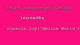 Basic javscript part-4-,Learnwitha