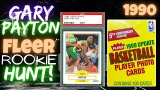 1990 Fleer Basketball Update Box Break! Gem-Mint Gary Payton Rookie Card Hunt! 🏀