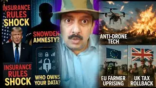 Donald Trump vs Biden Orders, Edward Snowden, Data Privacy, Ukraine Drone, EU Farmer Protest, UK Tax