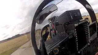 Tornado GR4 final to land - hear the reverse thrust!