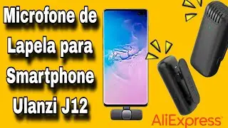 EXCELENTE! Ulanzi J12 - Microfone de Lapela para SMARTPHONE.