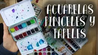 TIPOS DE ACUARELAS ✩ PINCELES ✩ PAPELES