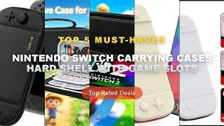 Cheap & Best Nintendo Switch Carrying Cases Hard Shell With Game Slots Unboxing & Review - Slim Carr