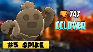#5 Spike - cClover - Mushroom Cave - Smash and Grab - Brawl Stars [HIGH LEVEL]