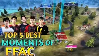 TOP 5 BEST MOMENTS OF FREEFIRE ASIA CHAMPIONSHIP - FFAC || TEAM ELITE | HQ Esports | Evos | CGGG !!