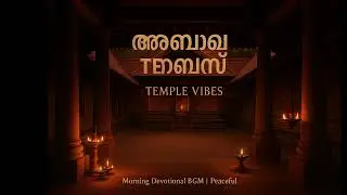 Kerala Temple Ambience BGM 🧘Peaceful Morning Flute & Veena Instrumental Music for Prayer & Meditatio