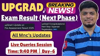 UpGrad Congrats Mail | Breaking News | Mass Hiring Queries Session | Day-6 | All Mnc's Queries
