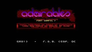 Great Font Collection 7 by Admirables - Atari ST Intro