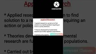 Applied Research || Research Aptitude || NTA NET JRF Paper 1 #shorts