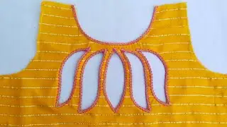 Very popular new Lotus blouse design // easy cutting and stitching