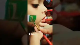 Pakistan flag face painting 🖌️🇵🇰 ||14 August💚