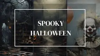Frame TV Art - Scary Halloween Vintage Paintings