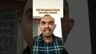 SSN College Management Quota entrance test call letter details #ssn #ssncollege #engineering #tnea
