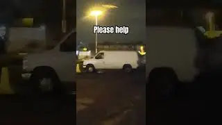 Creepy White Van 😳 #shorts #whitevan #creepy #trolls #shortsvideo #horrorshorts