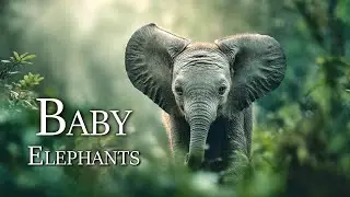 Baby Elephants with Their Mother | Peaceful Wildlife Relaxation Film