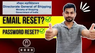 How to Reset Email ID & Password in DG Shipping Profile for Indian Seafarers 🚢 Indian Seafarer