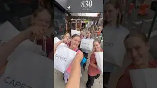 Shop with us in NYC!🛍️🍎  #shorts #dance #ballet #shopping