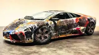 Restoration Lamborghini REVENTON Transformation and Rebuild Abandoned Car