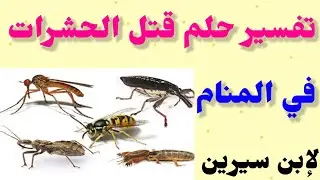 تفسير حلم قتل الحشرات في المنام||تفسير حلم لدغة الحشرات ||@سمريوتيوب25