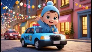 Police Car New Year Rescue | Fun Learning & Action Song for Toddlers