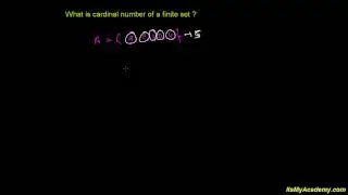 What is cardinal number of a finite sets- set theory 11