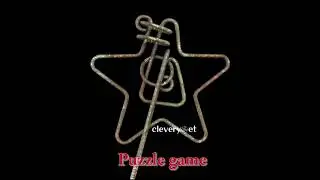 STAR-SHAPED METAL PUZZLE SOLVED