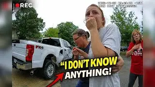 Driver Causes Terrifying Crash, Runs on Foot &mdash; Then Tries Playing Dumb on Bodycam