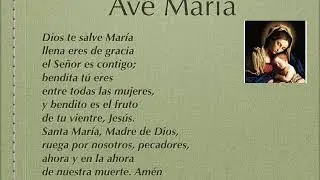 Hail Mary in Spanish/Ave Maria en Espa&ntilde;ol/ Ave Maria in Spagnolo.